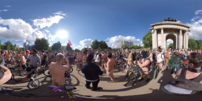 World Naked Bike Ride - 2019 London - 4K Film - 360 - Image 12